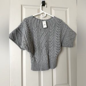 Express Women's Gray Knit Sweater (XS)